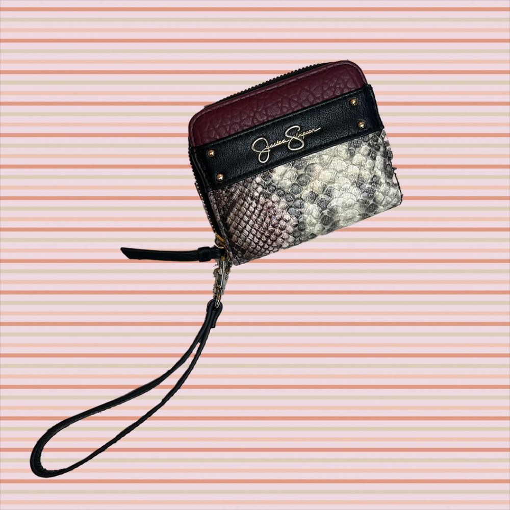 Jessica Simpson Snake Skin Wallet Small Wristlet